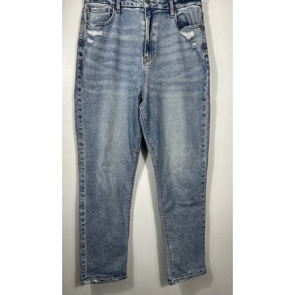 American Eagle Outfitters Women's Curvy Mom Jeans Size 16 Stretch High Rise